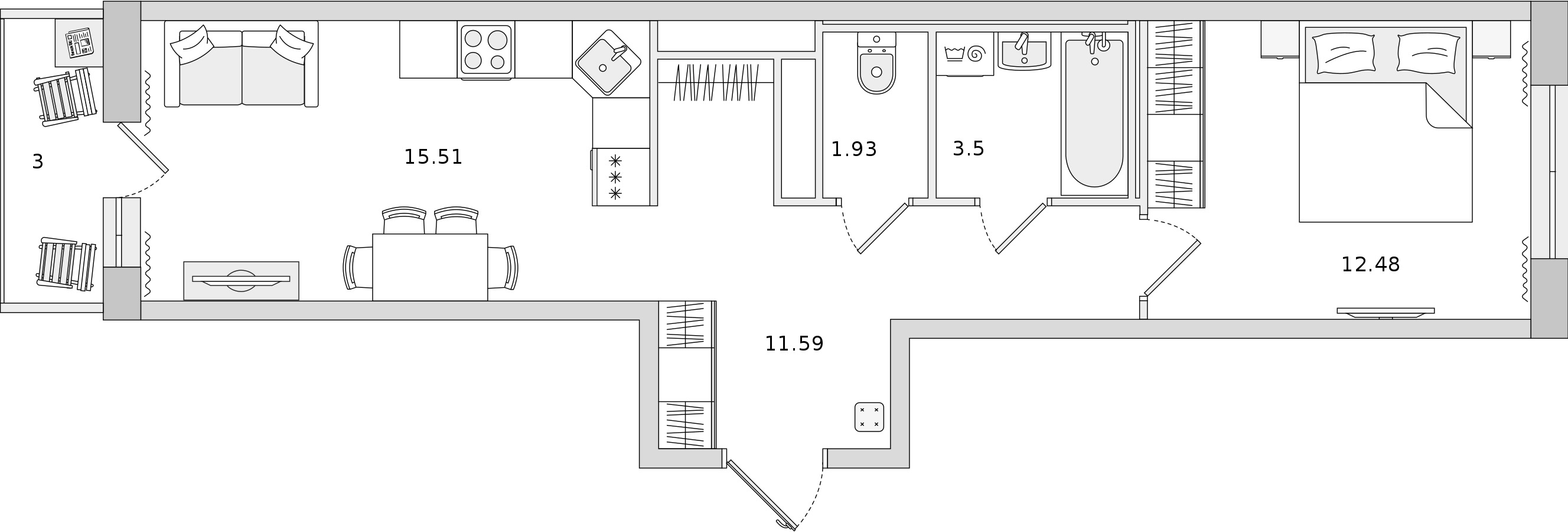 1-комнатная квартира 45.01 м², 15/18 эт., ЖК «Город Первых»